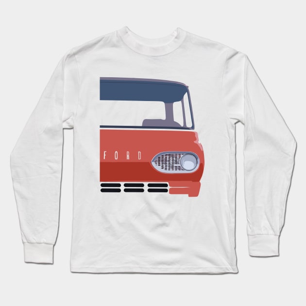 Ford Econoline - stylized Long Sleeve T-Shirt by mal_photography